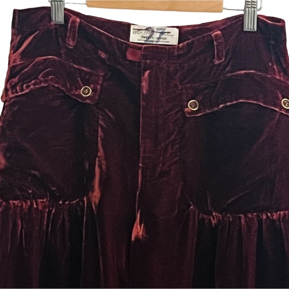 Free People We The Free Lotus Baggy Velvet Jogger Pants - Picture 6 of 10